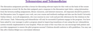 Telenursing and Telemedicine